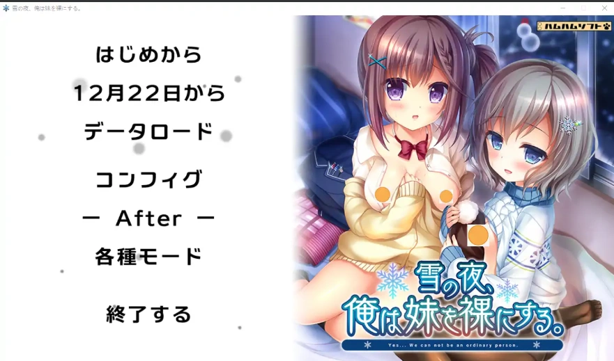 [ADV/汉化] 雪之夜,我将妹妹脱光衣服~雪の夜、俺は妹を菓にする。AI汉化版电脑 [3.3G]-Illusion中国官网 - i社游戏免费下载i社中国官网